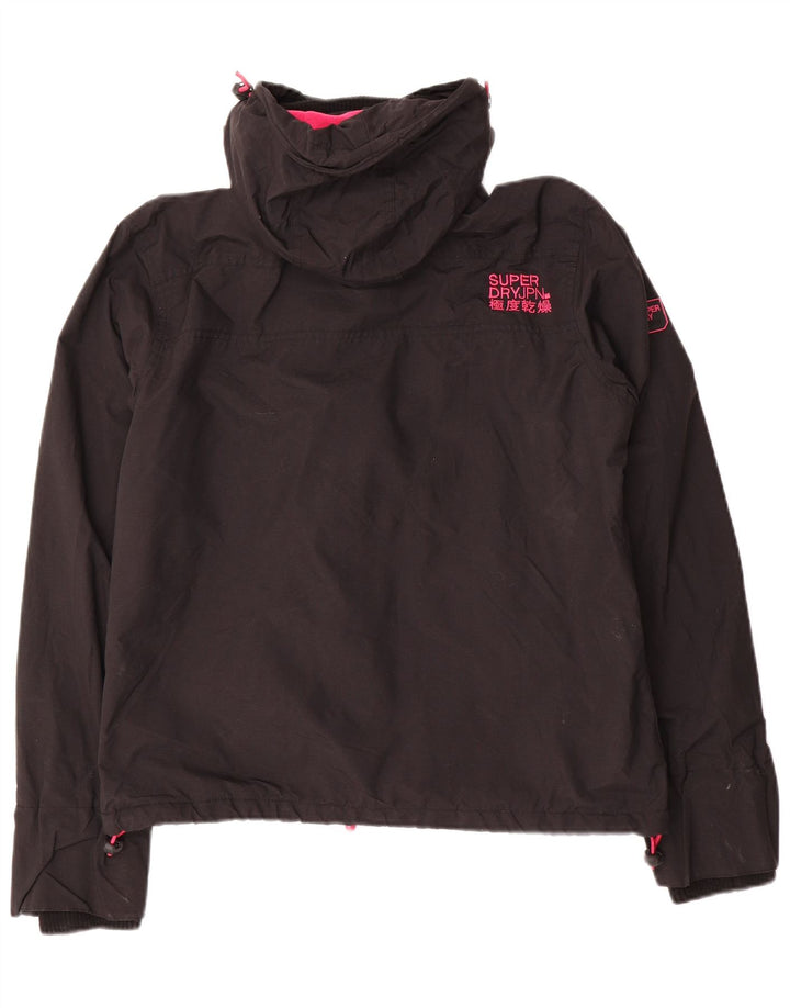 SUPERDRY ženska jakna vjetrovka s kapuljačom UK 14 srednje crna