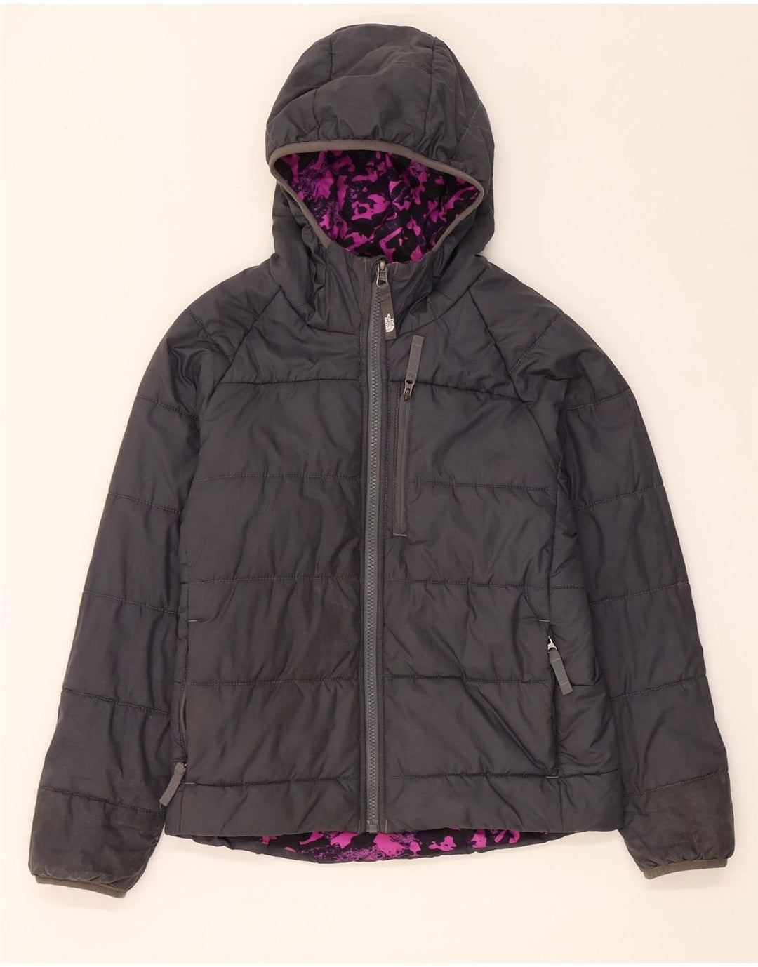 The North Face Girls Reverzibilna jakna s kapuljačom 9-10 godina srednje crna