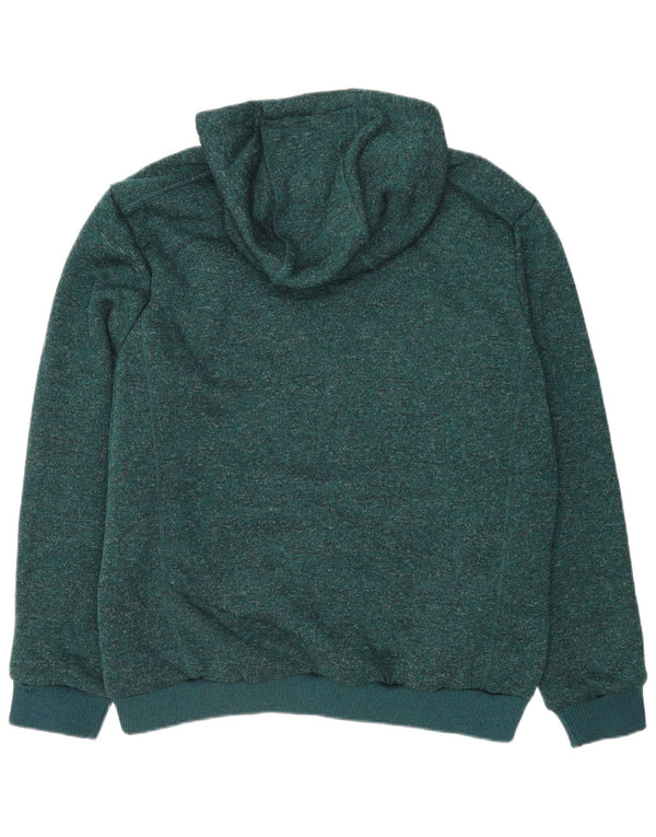 Mountain Warehouse muški pulover s kapuljačom s patentnim zatvaračem XL od zelenog pjegavog poliestera