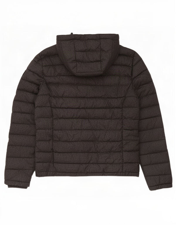 Superdry muška podstavljena jakna s kapuljačom UK 42 XL sivi poliester