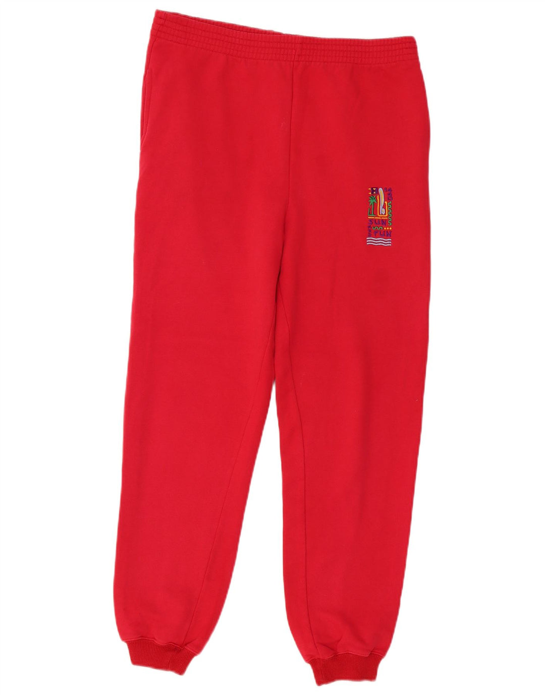 Vintage muške trenirke Hlače Joggers srednje crvene