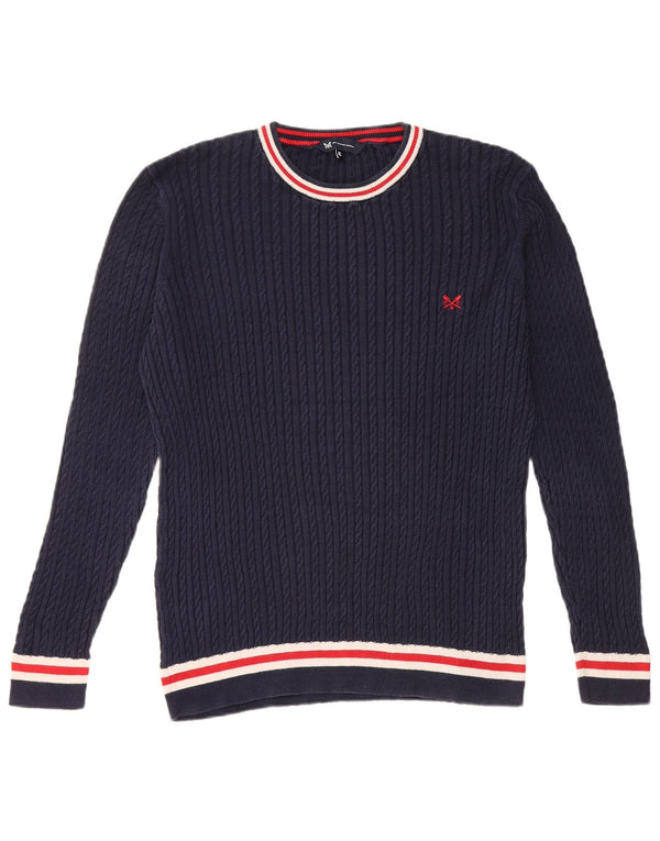 Crew Clothing Ženski pulover s okruglim izrezom UK 18 XL tamnoplavi pamuk