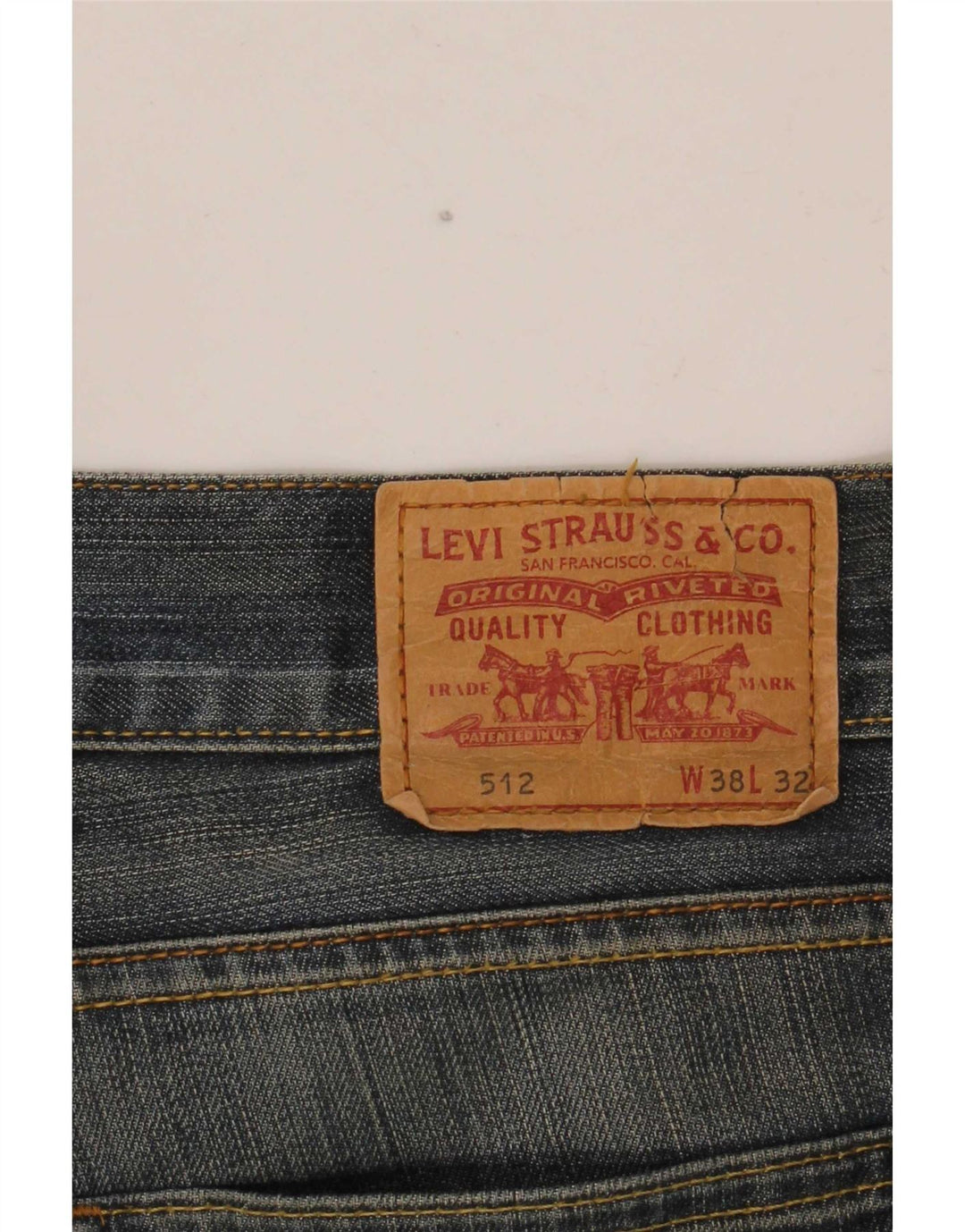 Levi's muške 512 Bootcut traperice W38 L32 Plave