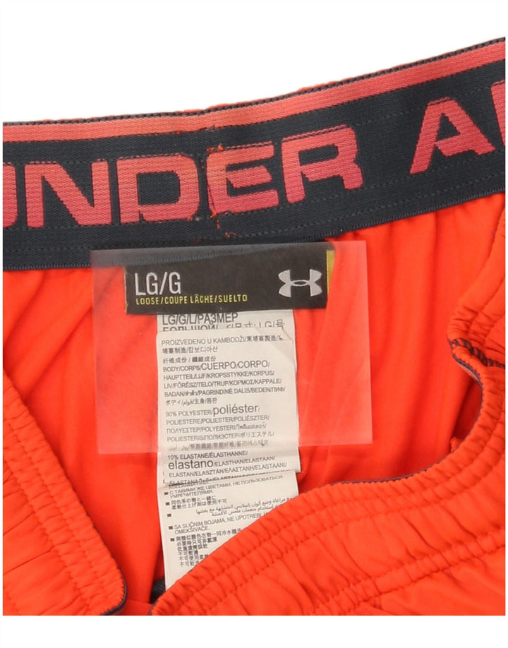 Under Armour muške sportske kratke hlače veliki narančasti poliester