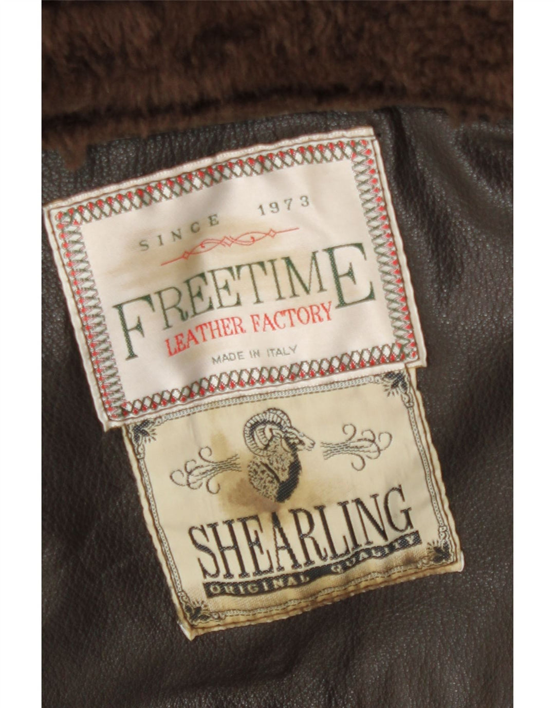 Vintage muška jakna s ovčicama UK 42 XL Smeđe ovčice