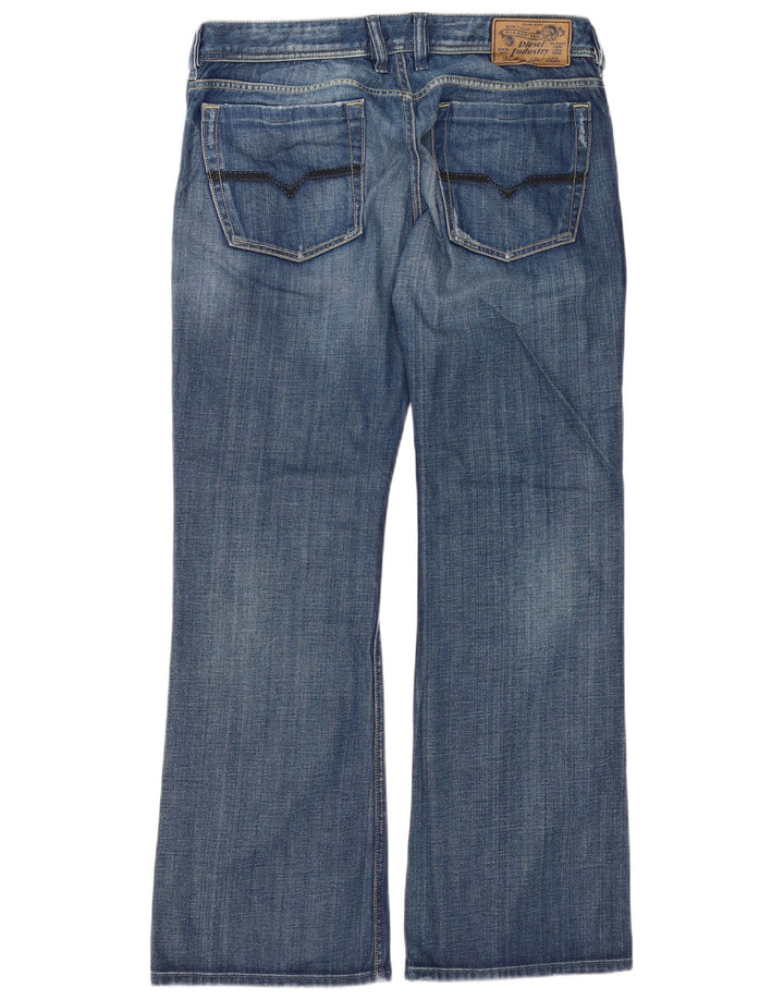 Diesel Muške traperice Zathan Regular Bootcut W34 L32 Plavi pamuk