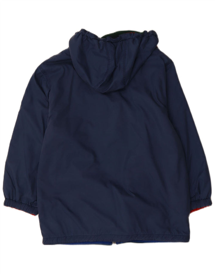 VINTAGE ženska velika jakna s kapuljačom na dvije ruke UK 12 Srednje tamnoplava