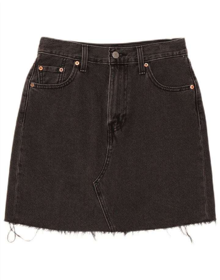 Levi's ženska traper suknja W26 Mala siva pamuk