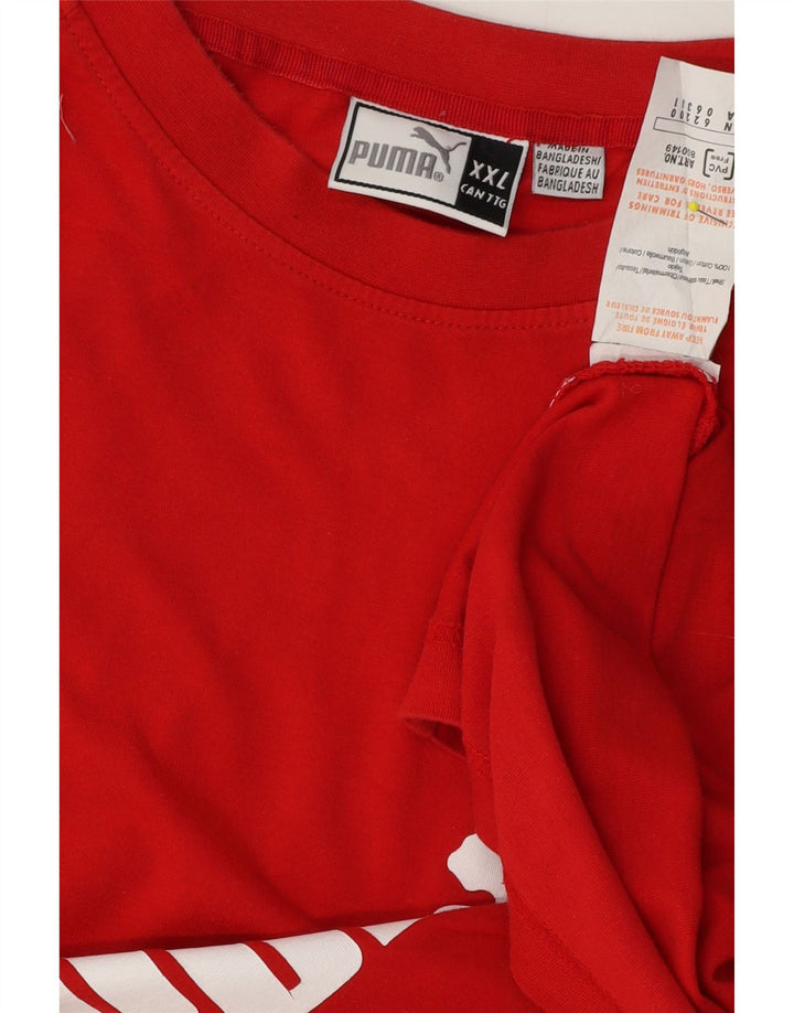Puma muški grafički prsluk 2XL crveni pamuk