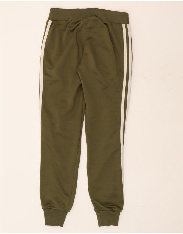 Adidas Womens Tracksuit Trousers Joggers UK 6 XS Green Polyester