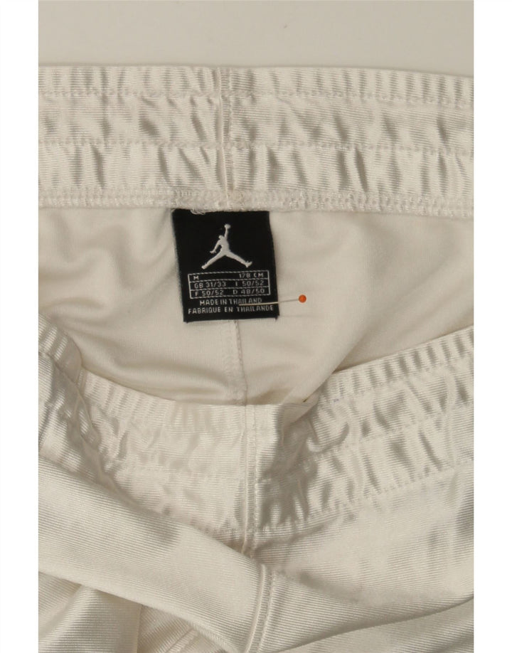 JORDAN Mens Sport Shorts Medium  Beige Colourblock Polyester Vintage Jordan and Second-Hand Jordan from Messina Hembry 