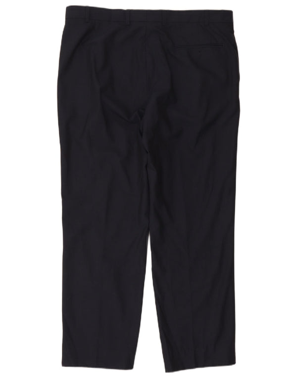 Marks & Spencer muške autograph hlače ravnog odijela W38 L35 tamnoplave