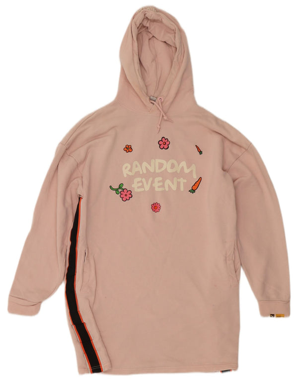 Puma ženska grafička prevelika haljina s kapuljačom UK 10 Small Pink Colourblock