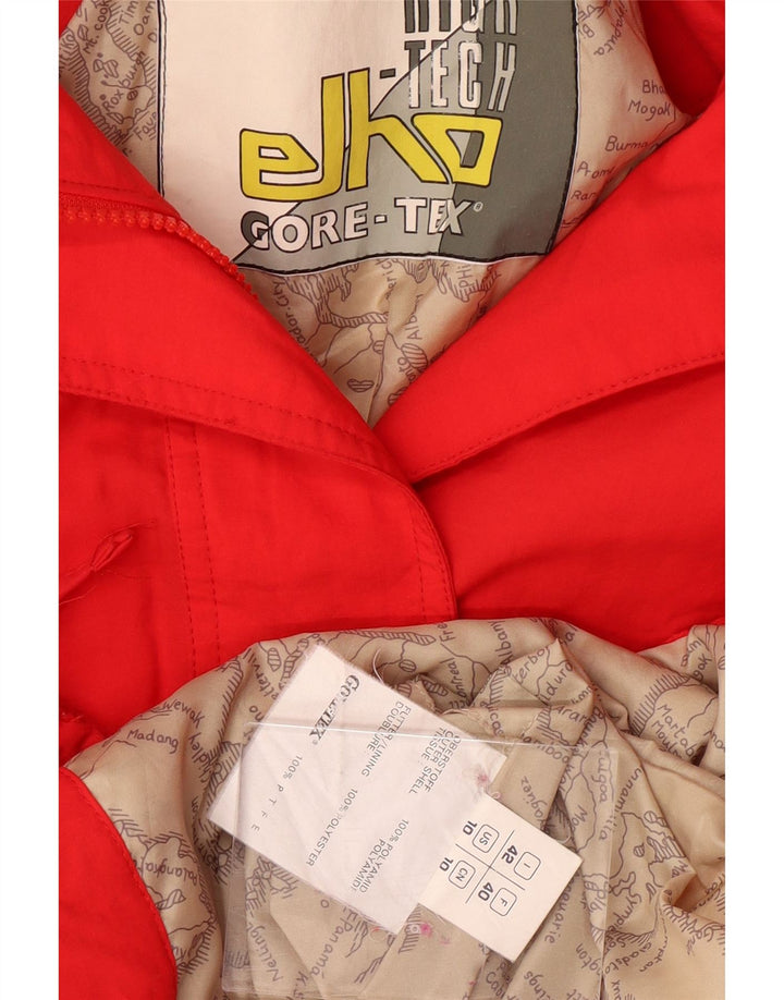 ELHO Ženska Gore-Tex široka skijaška jakna IT 42 srednje crvene boje od poliamida