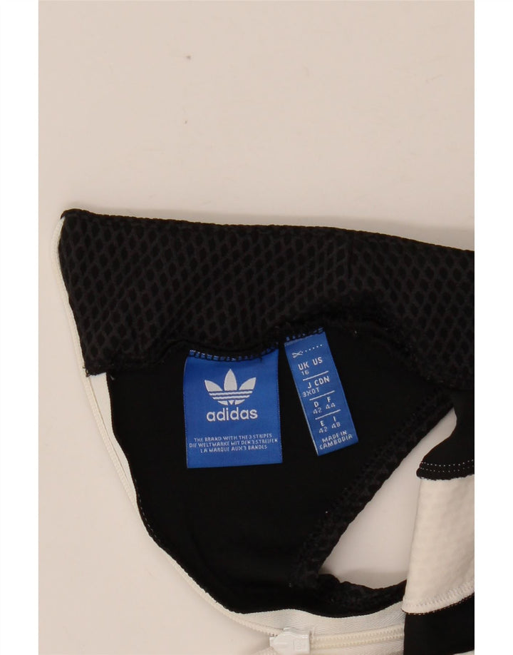 ADIDAS ženska grafička haljina do kroja UK 16 velikih bijelih blokova boja