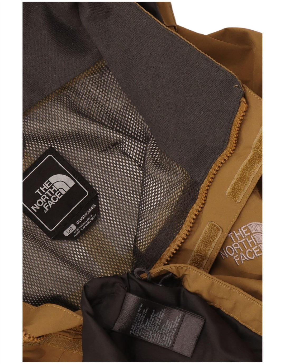 The North Face muška kišna jakna s kapuljačom UK 40 veliki smeđi poliester