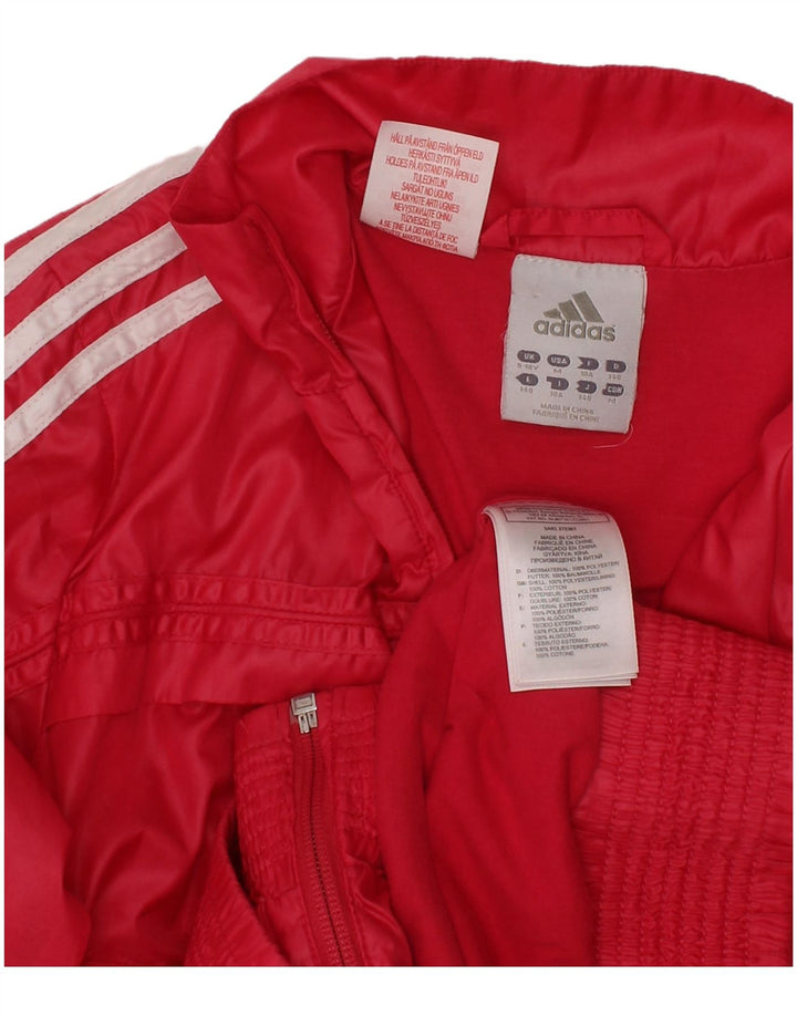 ADIDAS Gornja jakna trenirke s tri pruge za djevojčice 9-10 godina, ružičasti poliester
