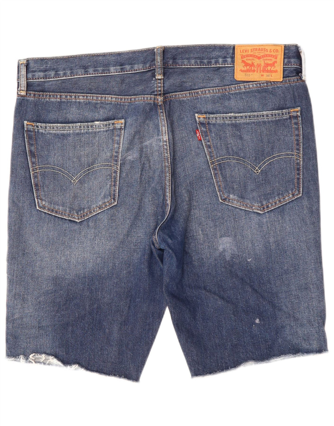 Levi's muške 511 kratke traper kratke hlače W36 veliki plavi pamuk