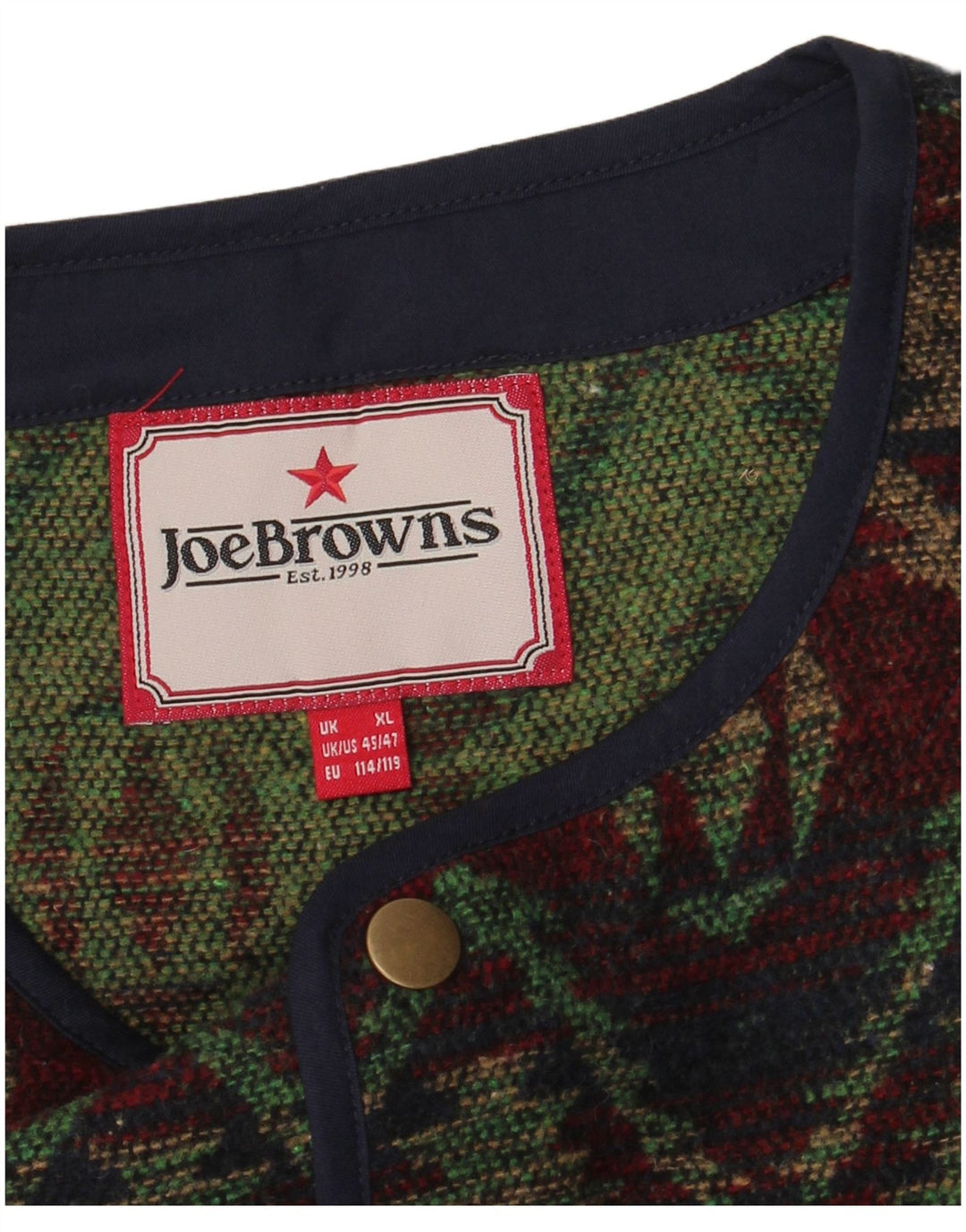 JOE BROWNS Muški prsluk XL višebojni Fair Isle