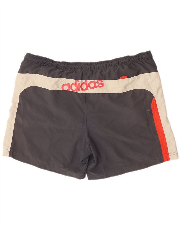 Adidas muške kratke kupaće hlače XL sivi poliester u boji