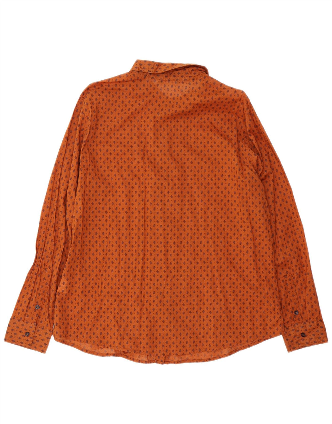 BENETTON Ženska košulja UK 18 XL Smeđi cvjetni pamuk