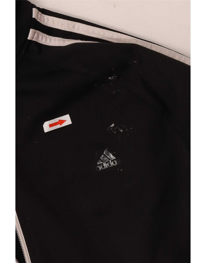 Adidas ženska gornja jakna trenirke UK 12/14 Srednji crni poliester