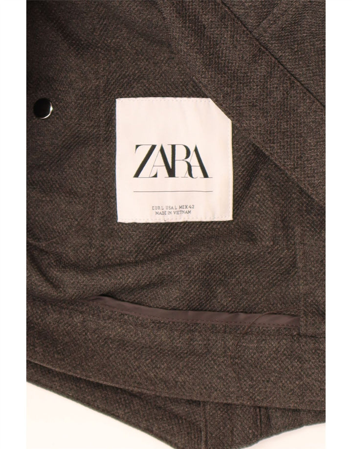 Zara muška prošivena bomber jakna UK 40 velika siva