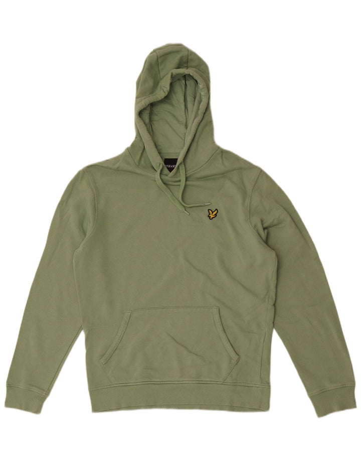 Lyle & Scott muška majica s kapuljačom Srednje zeleni pamuk