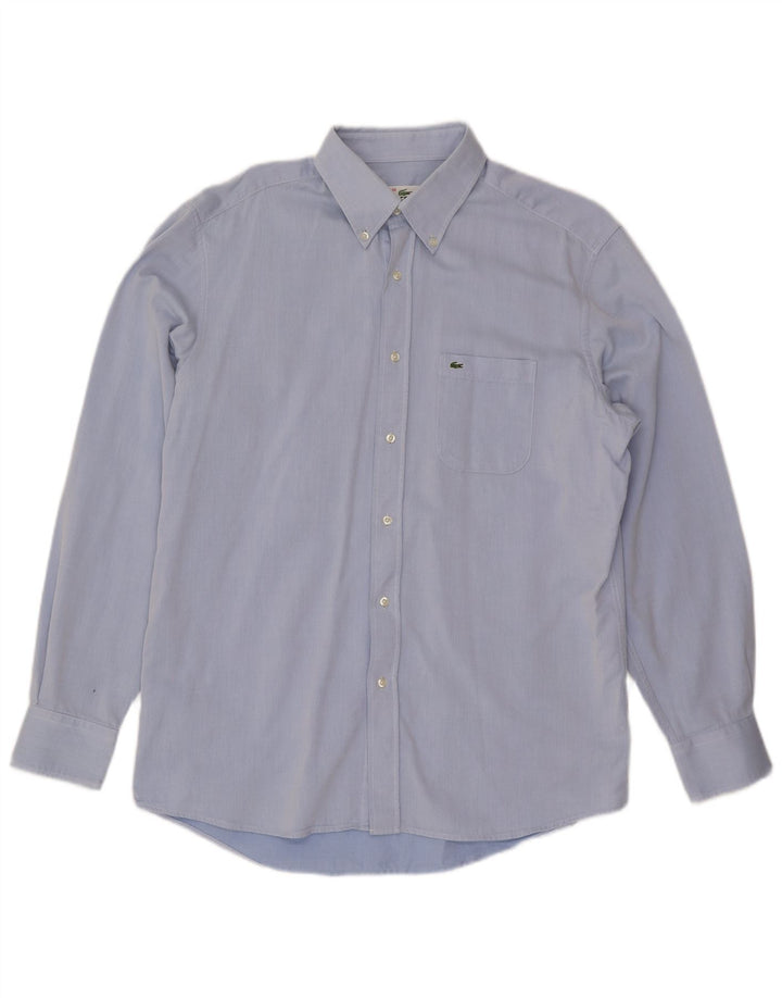 LACOSTE muška košulja standardnog kroja, veličina 43, velika, plava pamuk