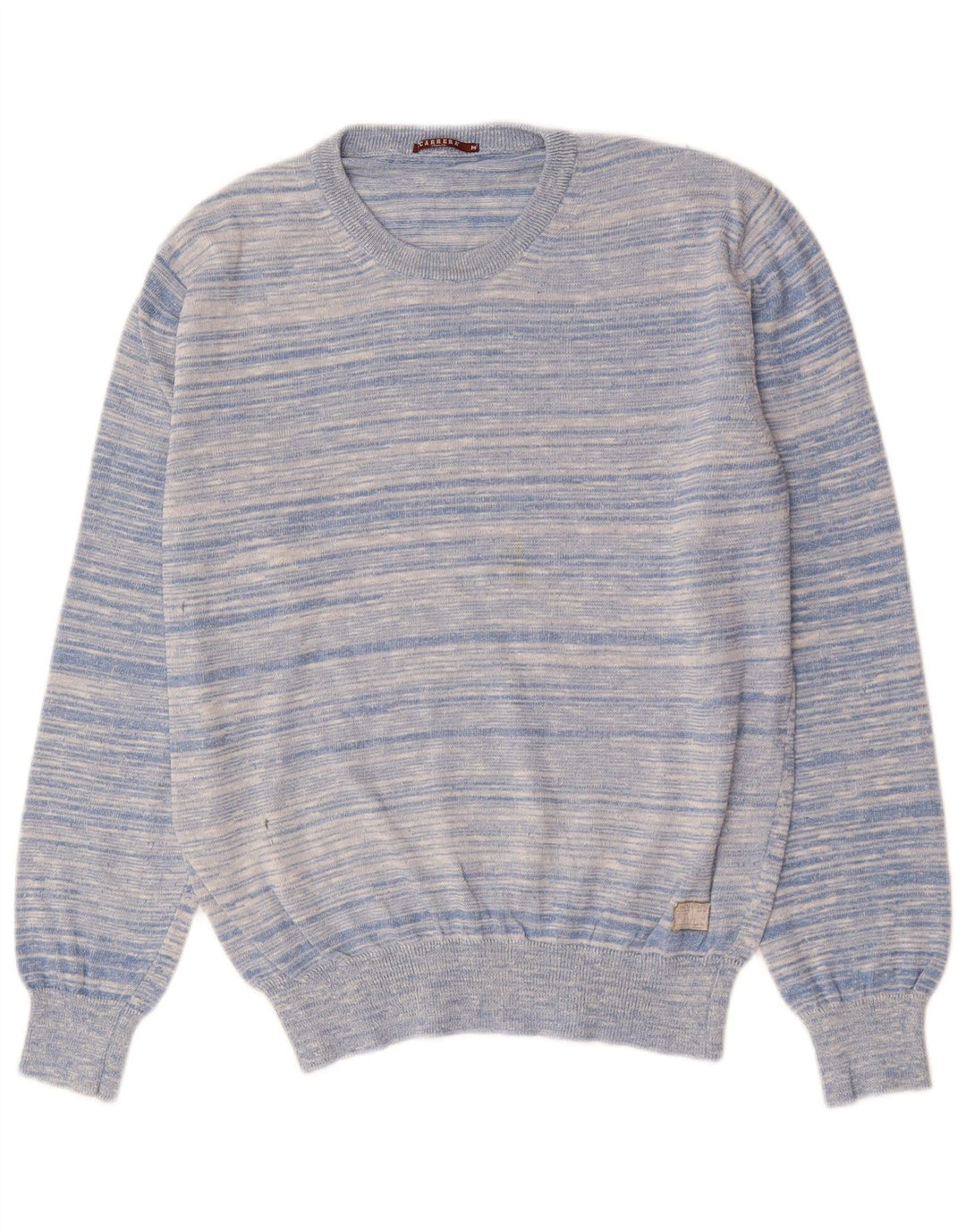 CARRERA muški džemper s okruglim izrezom, pamuk na srednje plave pruge