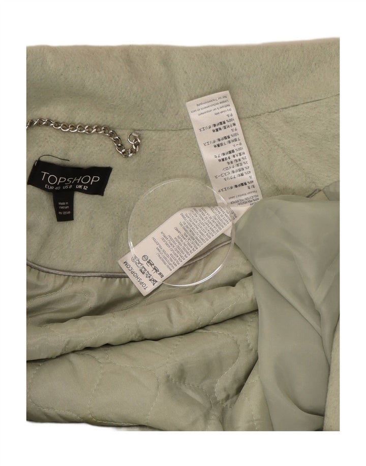 Topshop ženski kaput UK 12 Srednje zeleni poliester