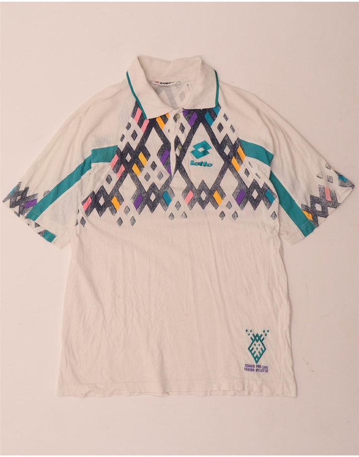 LOTTO muška polo majica srednje bijele geometrije