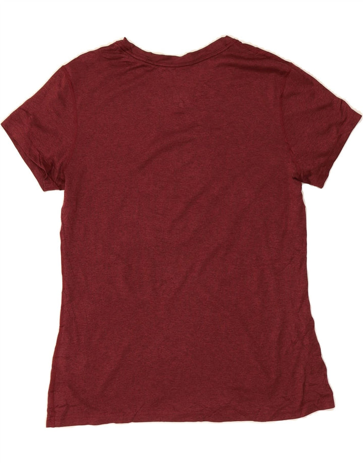NIKE Mens Dri Fit Graphic T-Shirt Top Medium Maroon Polyester Vintage Nike and Second-Hand Nike from Messina Hembry 