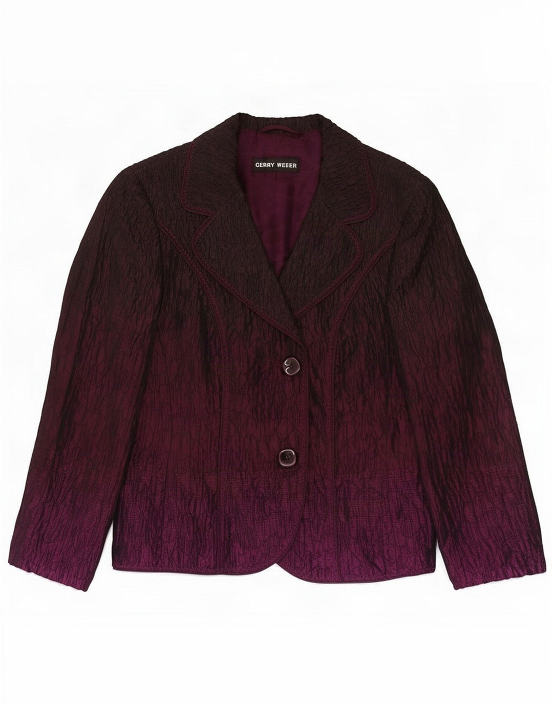 Gerry Weber Ženska jakna s 2 gumba UK 12 Medium Purple Polyester