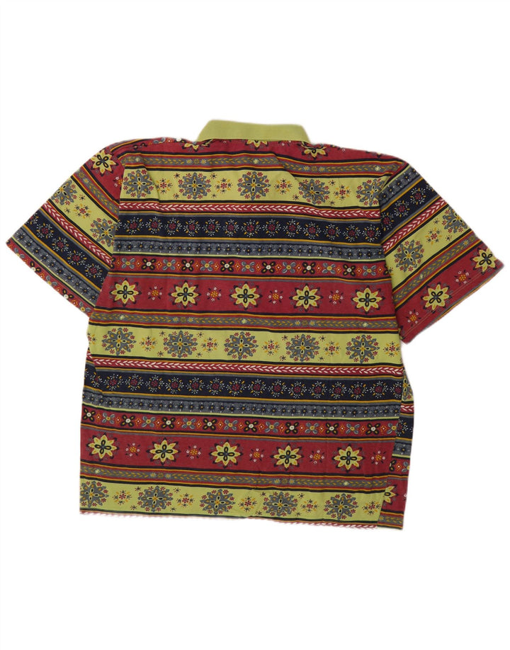 KOLEKCIJA Muška polo majica Veliki raznobojni cvjetni pamuk