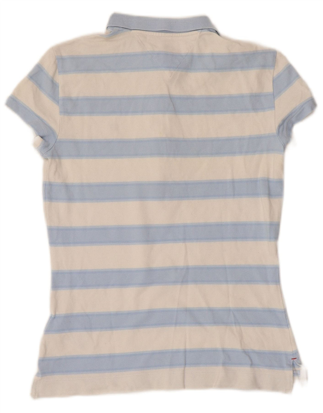 TOMMY HILFIGER Ženska uska polo majica UK 6 XS pamuk na plave pruge