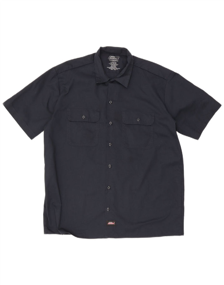 Dickies muška košulja kratkih rukava, veliki tamnoplavi poliester
