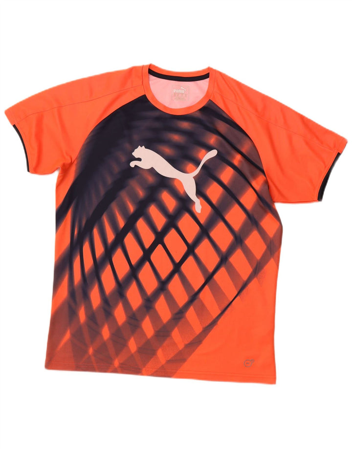 Puma muška majica s grafičkim motivima srednje narančaste boje