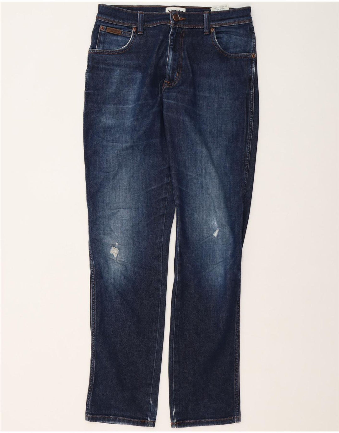 Wrangler muške Texas Distressed Slim Jeans W31 L34 Plavi pamuk