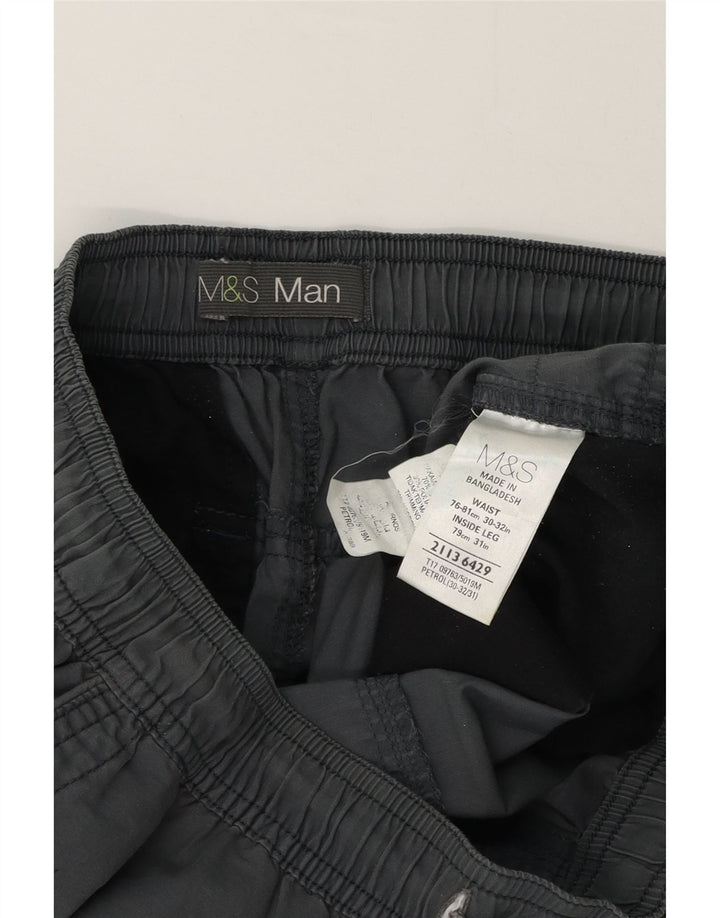 Marks & Spencer muške ravne ležerne hlače W32 L32 sive