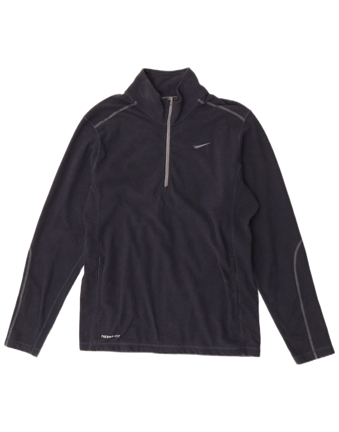 Nike muški flis džemper Therma-Fit s patentnim zatvaračem srednje plave boje od poliestera