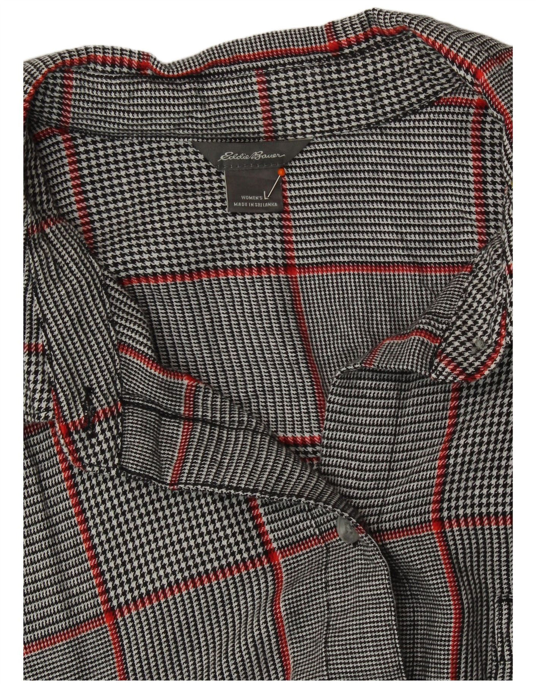 Eddie Bauer ženska košulja UK 16 veliki sivi karirani