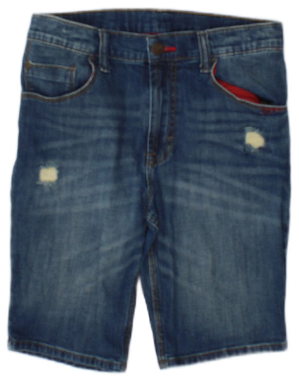 Wrangler Boys Distressed Denim kratke hlače 11-12 godina W26 plavi pamuk