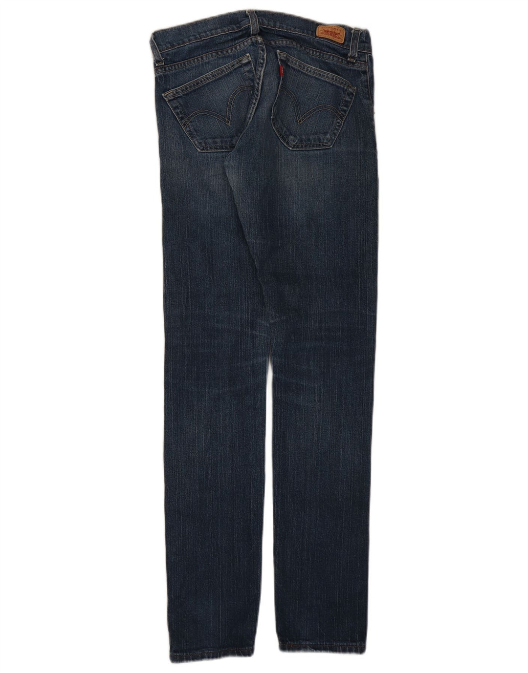 Levi's ženske 504 nagnute uske traperice US 5 srednje W30 L32 plavi pamuk