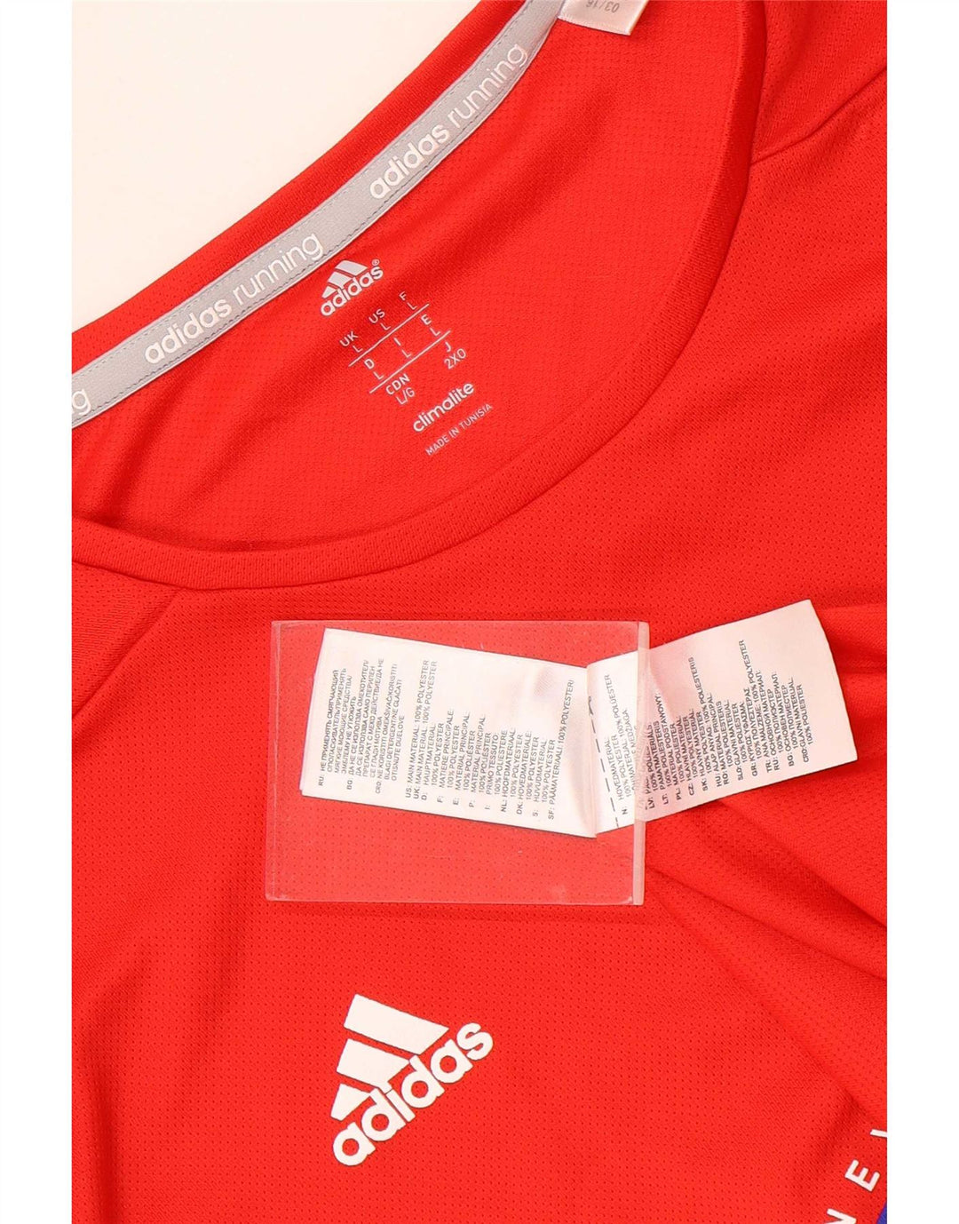 Adidas muška majica Climalite Graphic T-Shirt Veliki crveni poliester