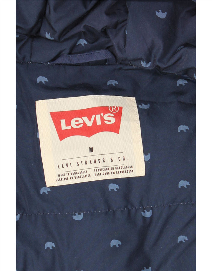 LEVI'S muška podstavljena jakna s kapuljačom UK 38 srednje tamnoplava