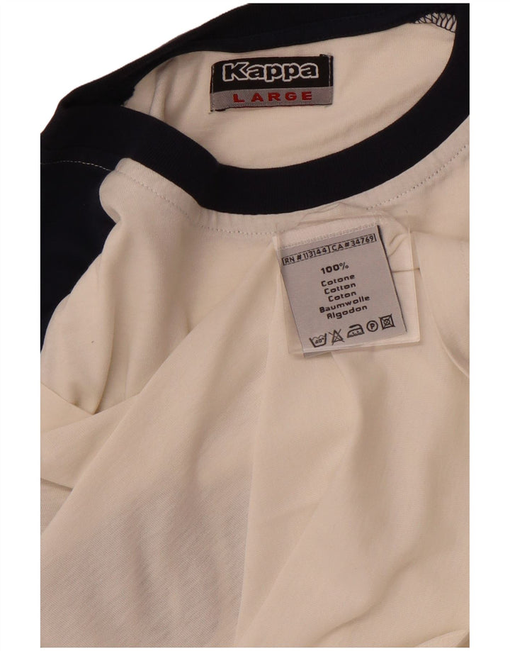 KAPPA muški grafički prsluk Veliki bijeli pamuk u boji