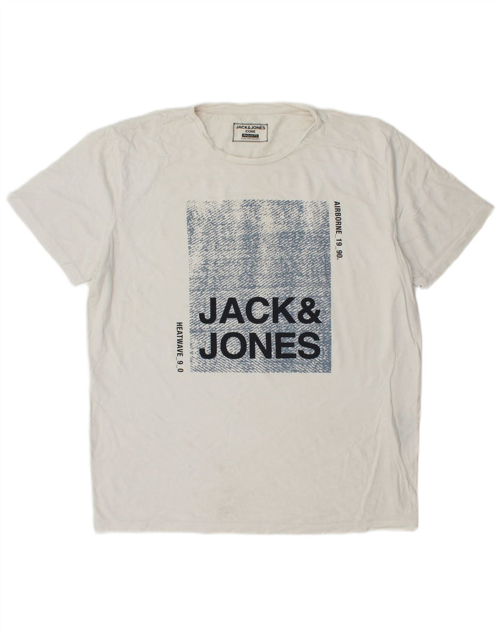 JACK & JONES Muška majica kratkih rukava regularnog kroja XL, bijeli pamuk