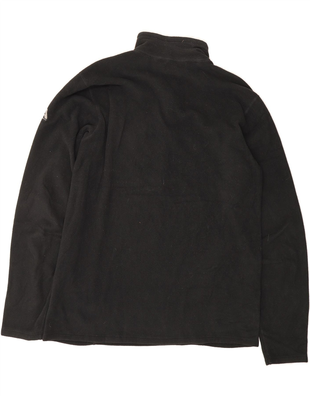 EDDIE BAUER Mens Zip Neck Fleece Jumper Large Black Polyester Vintage Eddie Bauer and Second-Hand Eddie Bauer from Messina Hembry 