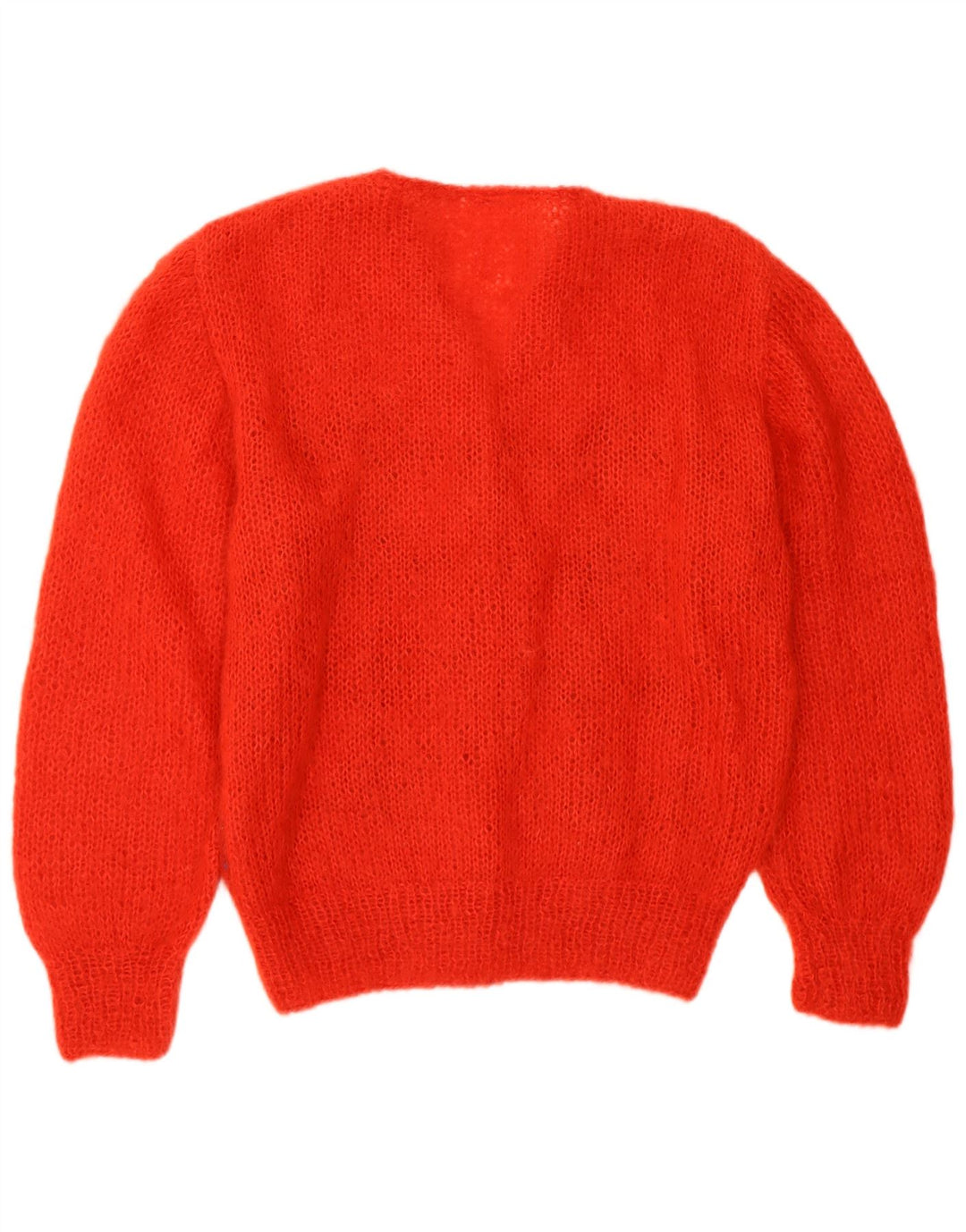 VINTAGE ženski kardigan džemper UK 16 Veliki crveni Argyle/Dijamant